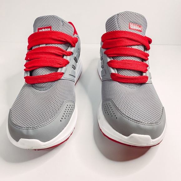 Adidas Mens Ortholite Cloudfoam Shoes, Grey/Red, Size 12 - Picture 3 of 10